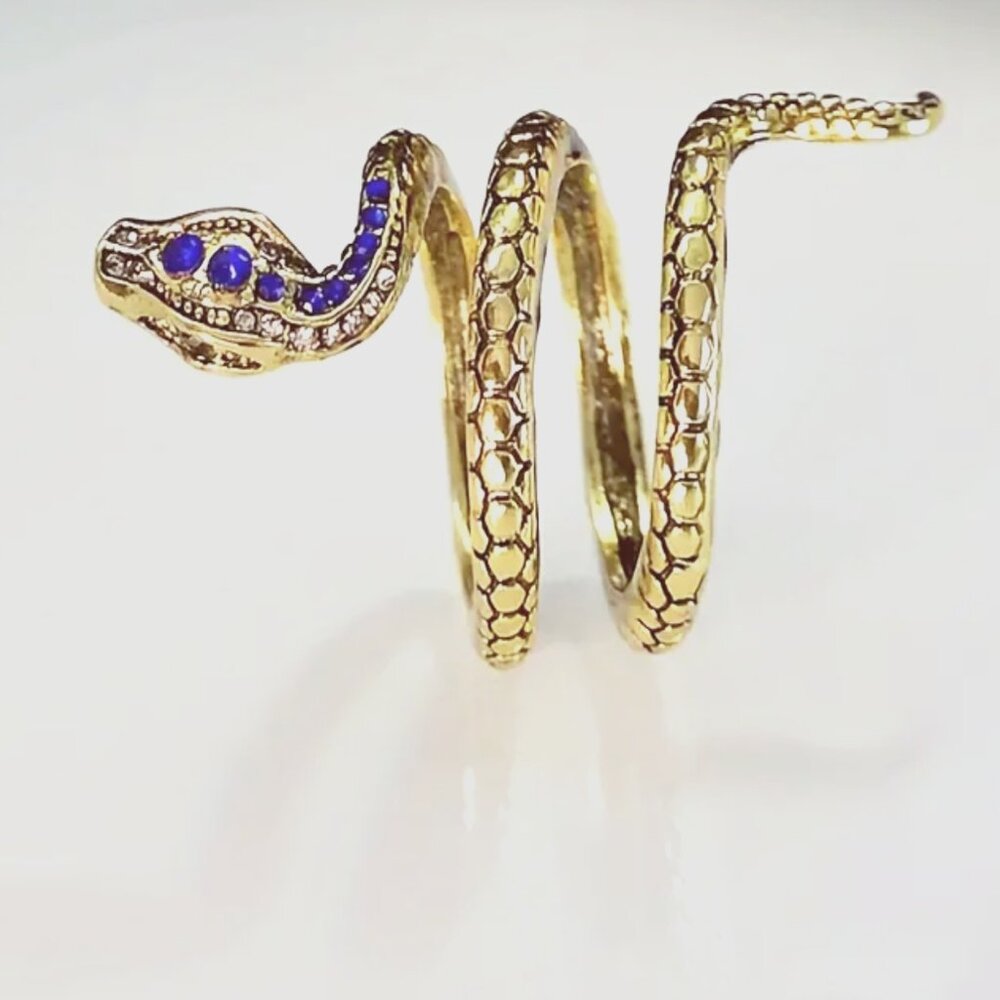 🌺 🌺 🌺Elegant Snake Serpent Wrap Ring - Picture 3 of 4
